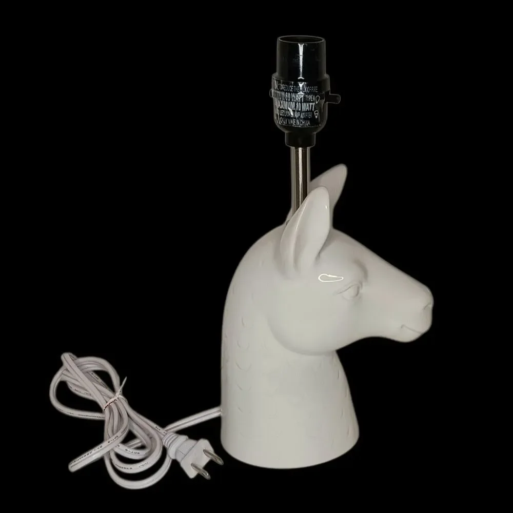 Llama Alpaca White Ceramic Table Lamp From Target 12